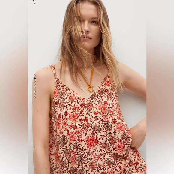 NWOT— tank with built in light breast support-Mango - Picture 2 of 7